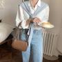 New korean style Fashion retro crossbody bag women shoulder Plain simple ladies hand bags handbags luxury messenger bags