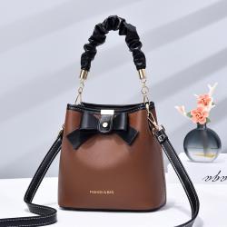 2023 New Bow Fold Thread Open Button Handbag For Women Retro Bucket Bag Sacs A Main Chic Pour Femme Bags Woman Ladies