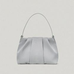 2024 Custom Small Pu Leather Ladies Cross body Pleat Wrinkle Nylon Casual Shoulder Bag Women Bucket Mini Handbag
