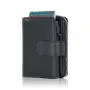 Professional Slim Business Card Carrier Name Card Holder Wallet With Magnetic Shut RFID Blocking Wallet With Pop Up Leather Case