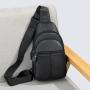 Hot selling genuine leather hanging bag men's cowhide crossbody cycling backpack shoulder chest bag mobile phone bag