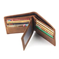 Men'S Short Leather Casual Wallet Men Card Holder Wallet Men's Wallet Factory Wholesale cartera de hombre