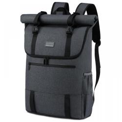 LOVEVOOK Large Capacity Waterproof Laptop Rucksack Daypack Oxford School Work Travel Laptop Backpack Rolltop Backpack Unisex