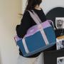 HR381 New Fashion Contrast Colors Travel Crossbody Bag Luggage Storage Bag with Adjustable Trolley Case Ready for Production Bag