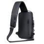 WTB028 New Fashion Chest Bag Men's Messenger Bag Waterproof PU Leather Shoulder Sling Bag Waterproof Custom Logo for Men