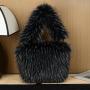Plush Bag Fashion Handbag Faux Fur Personality One Shoulder Underarm Fur Bags For Ladies Winter Bags