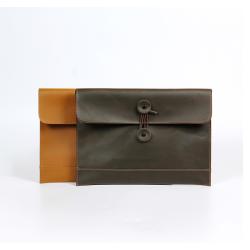 Leather Envelope Folder Case Portfolio Mens Clutch Portfolio Sleeve Case for Padfolio File Folder A4 Document Organizer
