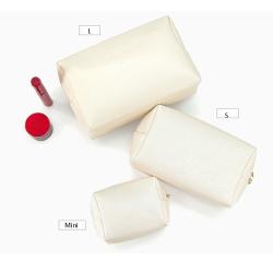 Gelory Minimalism Makeup Pouch Travel Toiletry Bag Daily Use PU Leather Cosmetic Bag for Women