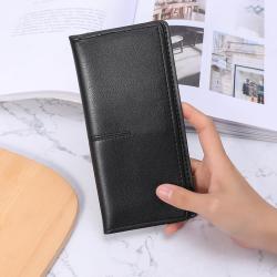 HR146 Woman Pu Leather Lovely Wallet Clip Fashion Versatile Handheld Zipper Billfold Flower Embroidery Pocketbook Card Positions