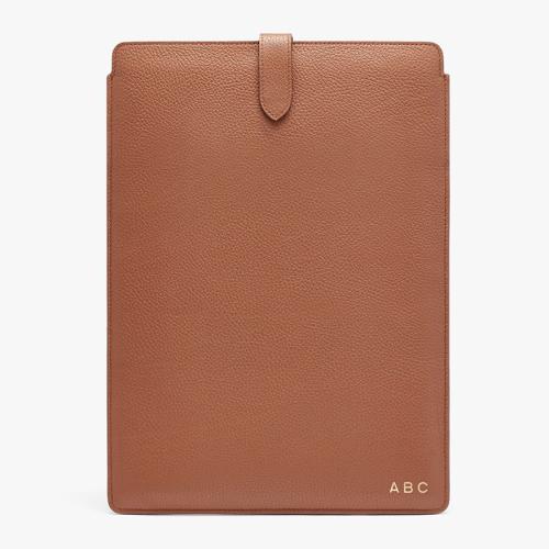 personalized leather laptop case laptop portfolio organizer case leather laptop folio case