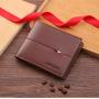 Hot Selling Men's Casual Short-Style Horizontal Wallet New Cross-Border Multi-Card Bank & Credit Card Holder Waterproof Feature