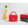 Wholesale 2024 Women's Fashionable Mini Handbags Small PU Shoulder Crossbody Bags Purses with Waterproof PVC Jelly Bags
