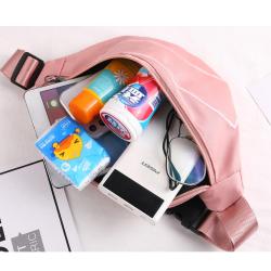 Fashion Custom Logo Printed Waterproof Fanny Pack Shoulder Belt Bags Kids Phone Pouch Sport Waist Bag For Women Girl