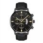 2022 Fashion Leather Man Wrist Watch Band Quartz Wristwatch Reloj Luxury Gold Watch Creative Men Quartz Wristwatches For Men