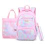 New schoolbag for primary school girls Hot Pink Color Bags Book Bag Fashion Design Backpack Set