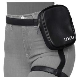 custom sport water proof pu woman man motorcycle drop thigh harness fanny pack fashion waist leg bag
