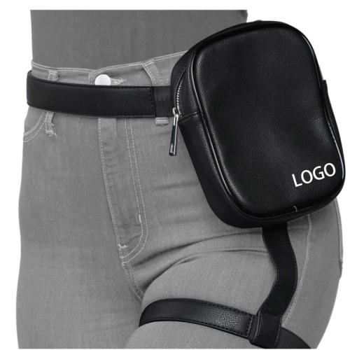 custom sport water proof pu woman man motorcycle drop thigh harness fanny pack fashion waist leg bag