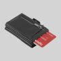 Leather Aluminum Holder Card Holder Metal Alloy Pop Up Wallet Metal Card Holder With Coin Purse