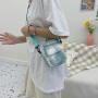Gelory New Japanese Cute Cartoon Student Shoulder Mobile Phone Bag Canvas Small Messenger Bag