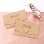 Custom Logo Printed Emboss Snap Button Microfiber Envelope Glasses Pouch Jewelry Watch Necklace Microfiber Bag