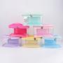 Keymay Stock No MOQ Handle Organizer Transparent Personal DIY Letters Patches Beach Large Capacity PVC Makeup Travel Bag