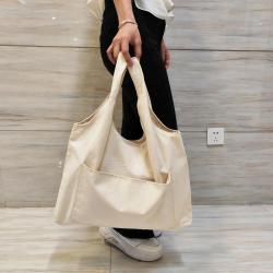 High Quality Cotton Notebook Travel Shopping Bag Organic Canvas Tote Bag For Girl