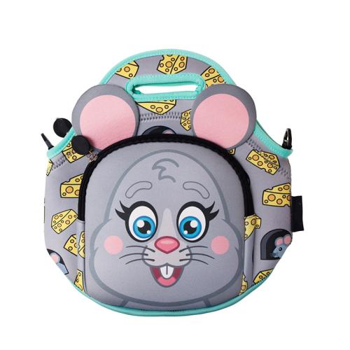 Customized Products Insulation Kids Lunch Bag with Strap Thermal Insulated Zipped Pocket Nursery School CoolerInsulation Kids L