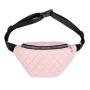 2024 Customized Quilted PU Leather Crossbody Fanny Pack For Women Embroidery