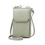 XL118 Imported Long Soft Leather Mini Women's Mobile Phone Bag Korean Shoulder Bag Zip Money Clip Crossbody Bag