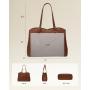 LOVEVOOK Fashion Laptop Tote Bag 15.6 In Work Bags Professional Leather Computer Bag Teacher Large Purses and Handbag for Women