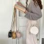 Wholesale Korean Design Gentle Messenger Bag Summer Cute Handbag Double Open Zipper PU Leather Chain Wallet Girls