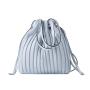 2024 Custom Wrinkle Drawstring Crossbody Bag Fashion Vegan Leather Cross Body Bucket Bags