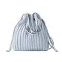 2024 Custom Wrinkle Drawstring Crossbody Bag Fashion Vegan Leather Cross Body Bucket Bags