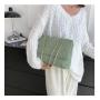HR522 Women Carrying Tote Bag New Fashion PU Chain Large Messenger Bag Rhombic Pattern Solid Color Crossbody Shoulder Bag