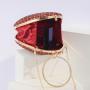 Characteristic Exquisite Clutches Oval Round Rhinestone Evening Bag Women handbag evening purse for party wedding