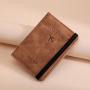 Wholesale RFID Travel Leather Wallet For Men Credit Card Cover Boarding Passes Notes Travel Document Organizer Passport Holder