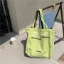 Hot Selling Casual Fashion Custom Letter Printed Women Handbags Wholesale Large Capacity Ladies Canvas Handbags