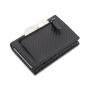 Custom Pop Up Credit Card Holder With Money Pocket Minimalist Business Card Wallet Rfid Blocking Men Aluminum Metal Card Case