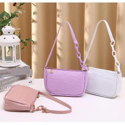 2024 Ladies Crocodile Print Underarm Bag Fashion Net Red Portable Single Strap Shoulder Handbag