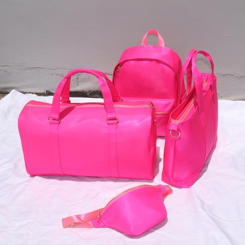 Wholesale Stock Custom Logo Outdoor Sports Gym Tennis Nylon Waterproof Zipper Handbag Large Capacity Weekend Travel Duffel Bag