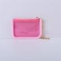Keymay New Design 7 Multi Colors Lightweight Stadium Approved Transparent Cute Card Holder Clear PVC Keychain Clear Coin Purse