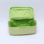 Custom Corduroy Open Top Mirror Pouch Make Up Bag Double Zipper Top Make Up Mirror Top Open Double Zipper Cosmetic Pouch