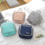 Toiletry bag solid color with hook portable toiletry bag multifunctional travel storage cosmetic bag