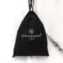 Custom Logo Printing Black Nylon Mesh Laundry Bag Drawstring Fruit Shampoo Packing Gift Mesh Pouch