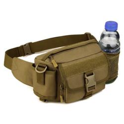Multifunctional Luya Waist Bag Tactical Crossbody for Cycling Mountaineering Leisure Activities with Zipper Closure