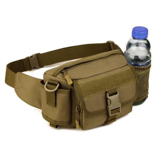 Multifunctional Luya Waist Bag Tactical Crossbody for Cycling Mountaineering Leisure Activities with Zipper Closure