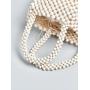 2024  Retro woven bag handicraft Handmade wooden beads handbags purse niche design handbag women's bucket bags