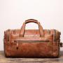 XL312 Genuine Leather Durable Duffle Bag Casual Large Capacity Travel Bag Lightweight Anti Water Handbag Customized Logo