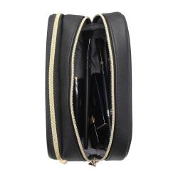 Portable Premium PU Toilet Brush Bag Embossed Logo Travel Compartment Zipper Cosmetic Pouch