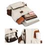 2024 Custom Ladies Canvas Backpack Bag For Stylish Women With Crazy-horse Leather